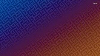 Blue And Orange Geometrical Pattern Wallpaper