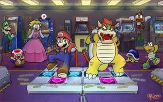 Dance Revolution Mario Computer Wallpaper Desktop Background