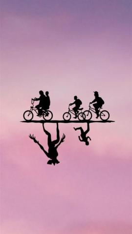 Stranger Things Kawaii Cave iPhone Wallpaper