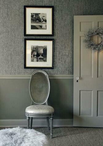 Painted Under Chair Rail Wallpaper Home
