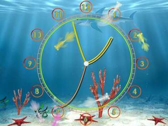 Aquarium Clock Live Animated Wallpaper Even Fishes Want To