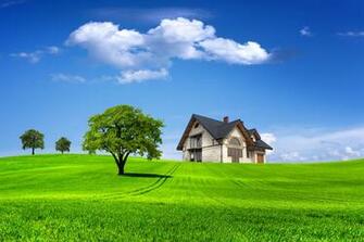 Wallpaper Nature House Interior Home And