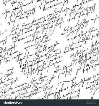 Handwritten Abstract Text Wallpaper Seamless Monochrome Vector