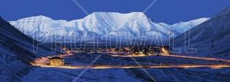 Longyearbyen By Night Svalbard Iii Decorate With A Wall Mural