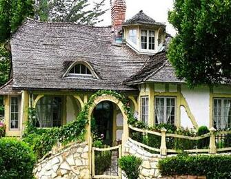 Little Cottage In The Woods Wallpaper
