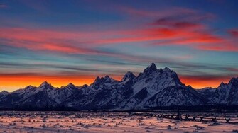 Wallpaper Landscape Cool Mountain Range