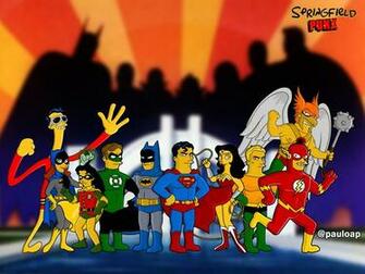 Springfield Punx Dc Comics Heroes Wallpaper