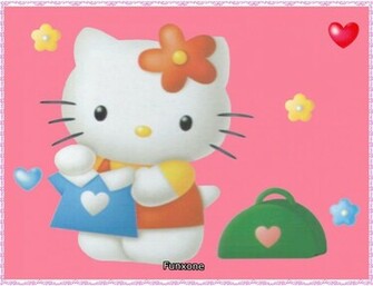Cute Hello Kitty Background HD Wallpaper In Cartoons Imageci