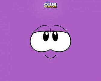 New Club Penguin Wallpaper Purple Puffle Face