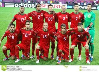 Nationaal De Voetbalteam Van Portugal Redactionele