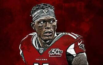 Wallpaper Julio Jones 4k Art Atlanta Falcons