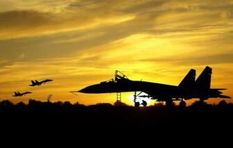 Wallpaper The Plane Silhouette Airfield Su