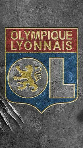 Olympique Lyonnais Logo Wallpaper For iPhone X