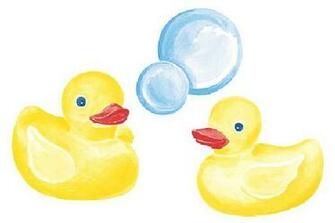 Rubber Ducky Wallies Wallpaper Border Inc