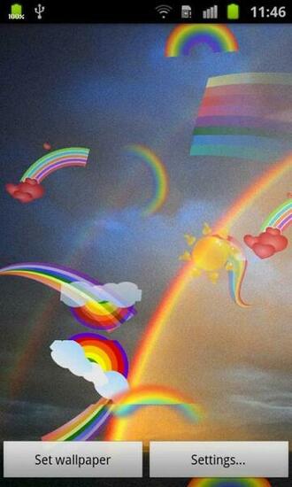 Rainbow Live Wallpaper Android Apps On Google Play
