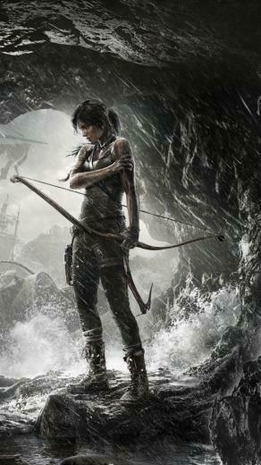 Wallpaper Rise Of The Tomb Raider Game Cave Rain Bow Water