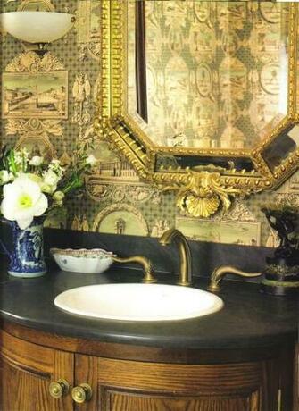 Gents Cloakroom The Paper Sets Right Masculine Tone Bathroom
