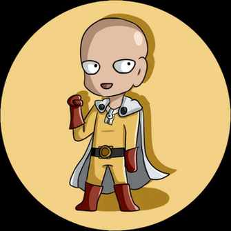 Saitama One Punch Man Button By Tsubasa San23