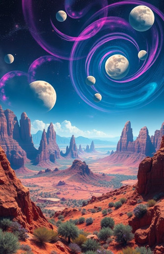 Alien Planet Landscapes Wallpaper