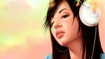 Beautiful Girl Cartoon HD Desktop Wallpaper
