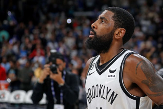 Kyrie Irving Ready For The Season With Brooklyn Nets Wallpaper