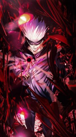 Jujutsu Kaisen Satoru Gojo Attack 4k Vertical Wallpaper HD Anime