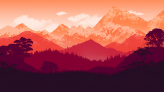 Hut Mountains Clouds Powerlines Evening Minimalism 4k Wallpaper HD