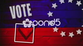 4k Political Campaign Background Abstract Art Vote Patriotic Red