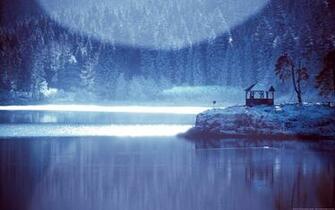 Nature Frozen Lake Through Wallpaper Daily Throug
