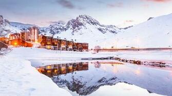 Photos Alps France Tignes Nature Winter Mountains Snow