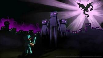 Minecraft Purple Dragon Wallpaper