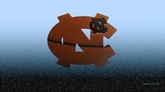 Unc Wallpaper Basketball Grain Nc Logo On Light Blue And Black