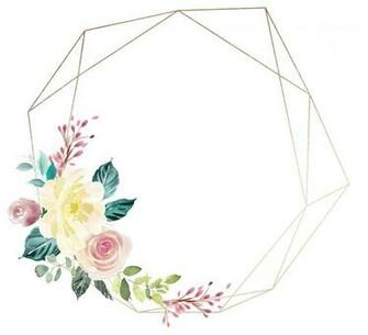 Dinding Vk Flower Frame Wallpaper