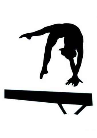 Gymnastics Clipart Boy On Balance Beam Gymnastic Clipartix