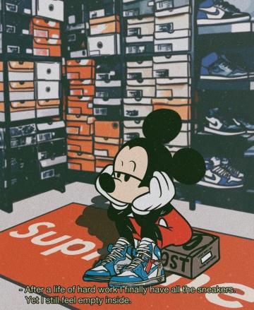 Sneaker Cartoon Wallpaper On