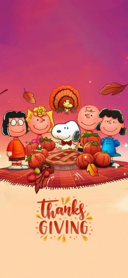 Snoopy Thanksgiving Background Wallpaper