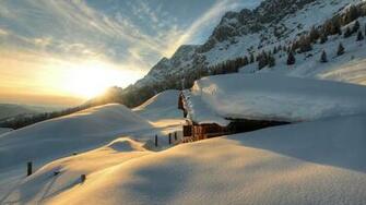 Winter Mountains In Austria UHD 4k Wallpaper