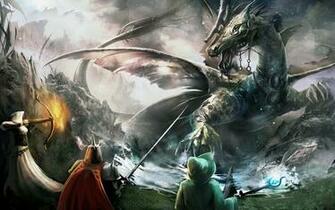 Beasts Database Giant Dragon Concept Art From The Game Trine2