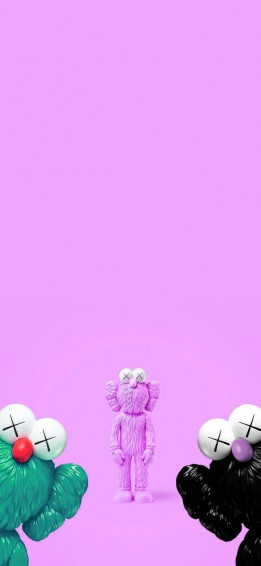 Kaws HD Wallpaper Purple Trippy iPhone