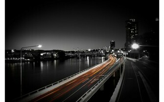 City Dark Night And Light Road X Close