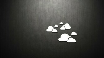 Clouds Minimalistic Dark Metallic Simple Wallpaper