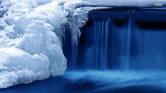 Ice Waterfall Timelapse Winter Wallpaper