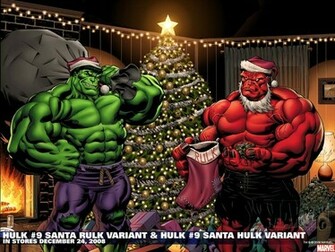 Green Hulk And Red Wallpaper