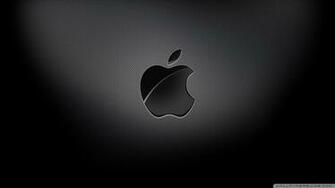 Apple Black Background Wallpaper