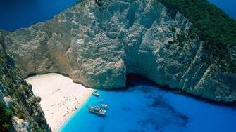 Greece Zakynthos Islands Ships Wallpaper Allwallpaper In