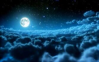 Moon And Stars Desktop Wallpaper Image