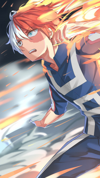 Shouto Todoroki My Hero Academia 4k iPhone 6s Plus Pixel Wallpaper