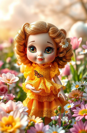 Very Cute Doll Wallpaper