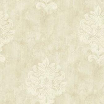 Beige Sophisticated Medallion Wallpaper Wall Sticker Outlet