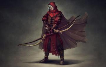 Wallpaper Bow Fantasy Art Archer Illustration One Eyed